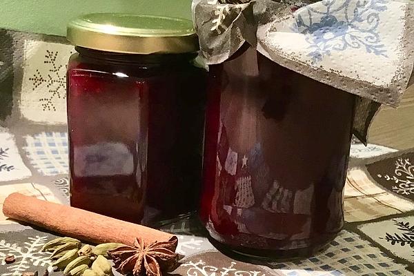 Mulled Wine and Cherry Jam with Amaretto