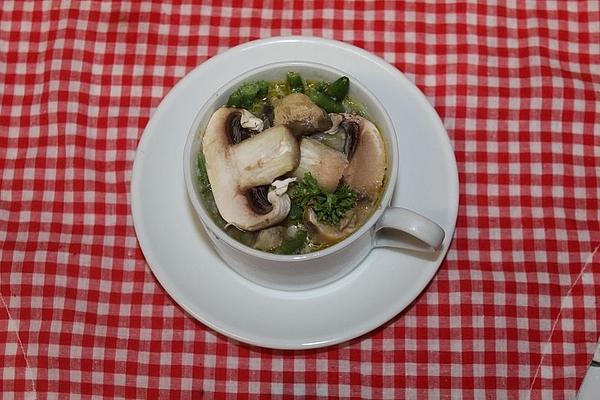 Mushroom and Princess Bean Cream Soup À La Didi