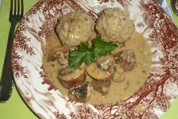 Mushroom Pan with Meatballs