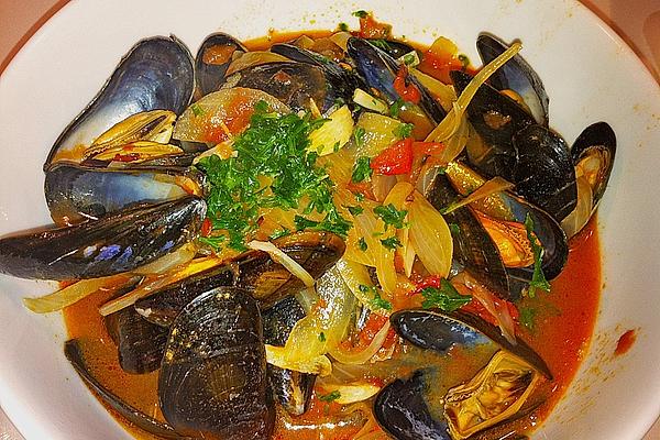 Mussels in Sherry