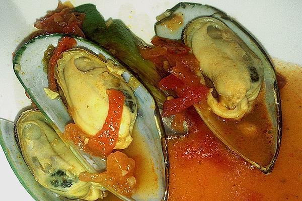 Mussels in Spicy Tomato Sauce with Riesling