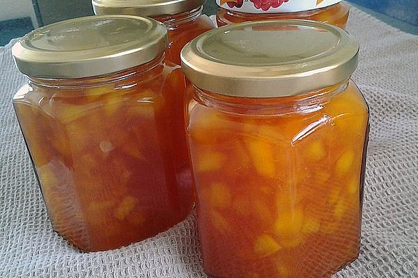 Nectarine Jam with Lemon Balm and Orange Juice