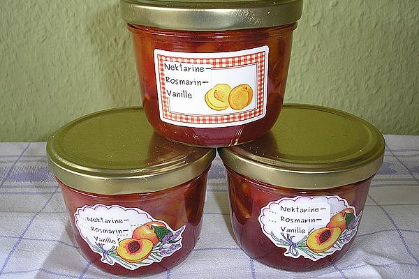 Nectarines – Jam with Rosemary
