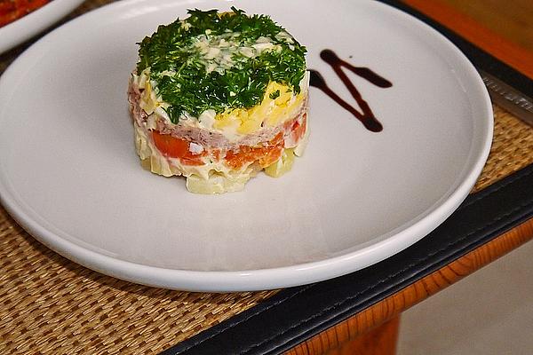 Nicis Egg and Tuna Layered Salad