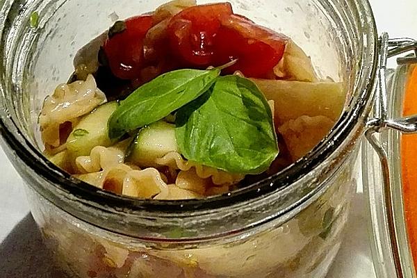 Noodle, Cucumber and Tomato Salad Without Mayo, Vegan