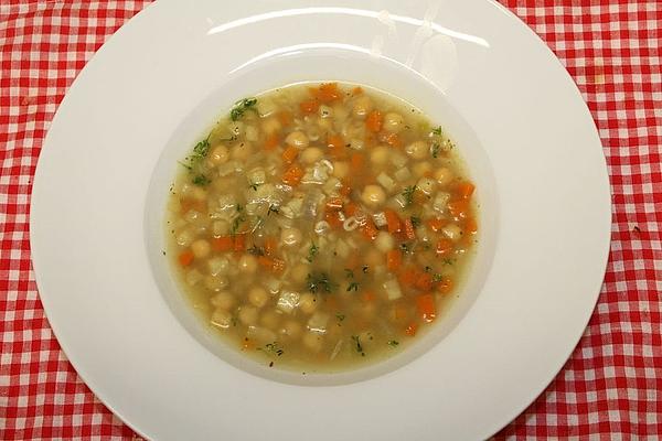 Noodle Soup with Chickpeas