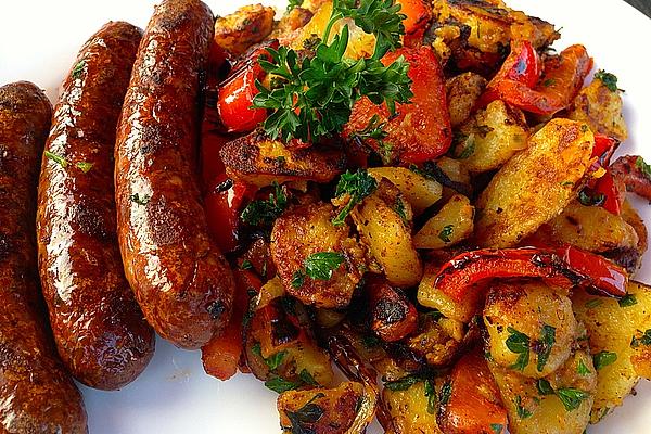 Nuremberg Sausage Pan with Vegetables