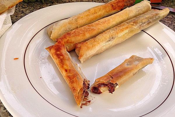 Nutella and Banana Spring Rolls