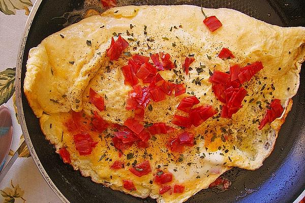 Omelette with Chorizo ​​and Herbs