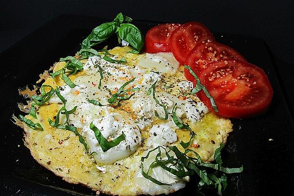 Omelette with Fresh Goat Cheese and Savory