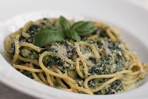 One-pot Spaghetti with Spinach
