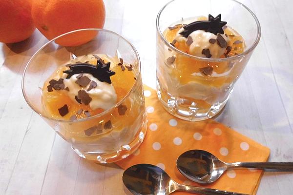 Orange – Pudding – Curd Cheese – Cream