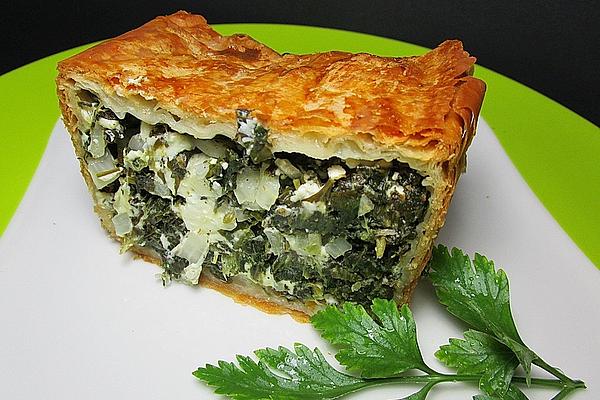 Oriental Pie with Spinach and Sheep Cheese