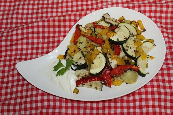 Oven Vegetables with Sour Cream
