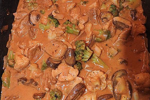 Pan-fried Curry Vegetables with Pork Tenderloin