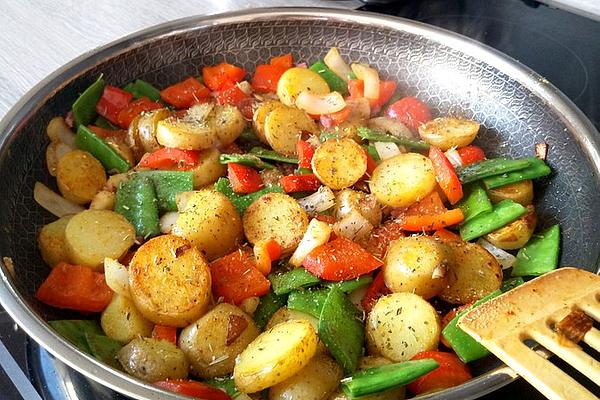 Pan-fried Potatoes and Vegetables