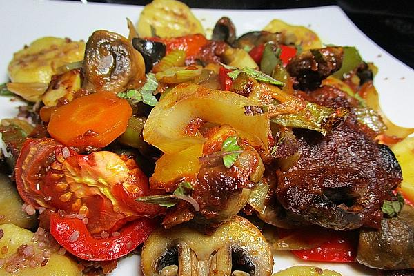 Pan Fried Vegetables from Oven
