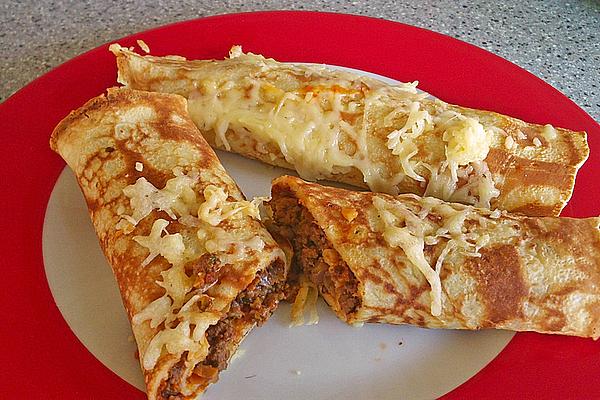 Pancakes with Minced Meat Filling