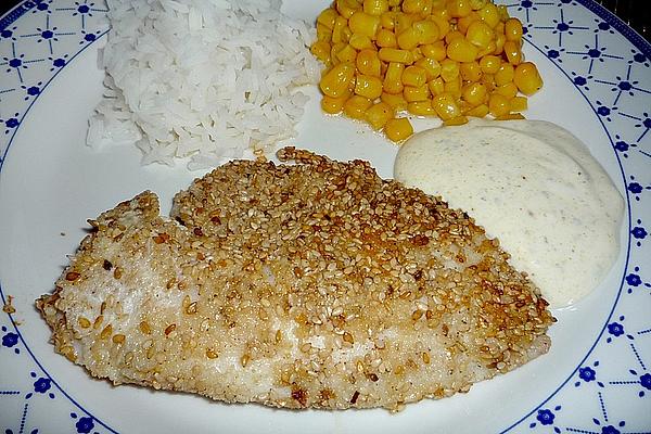 Pangasius Fillet in Sesame with Curry Cream