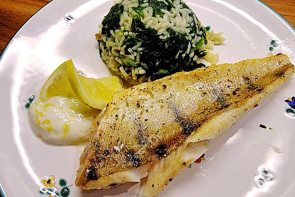 Pangasius Fillet with Green Risotto