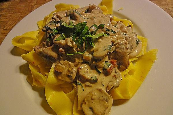 Papardelle with Funghi Wild Garlic