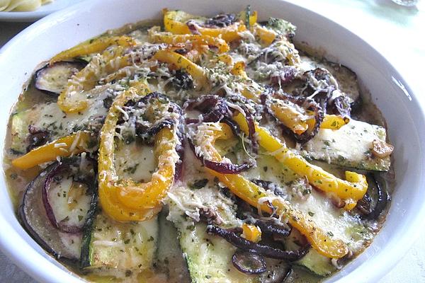 Parmigiana with Zucchini and Bell Pepper