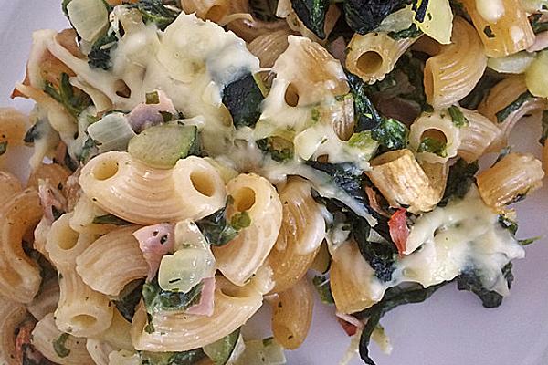 Pasta and Spinach Casserole