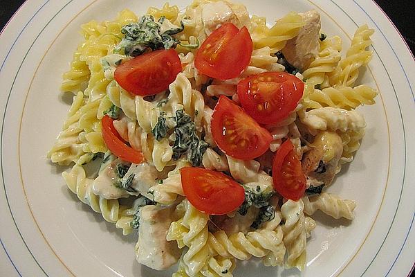 Pasta Bake with Chicken and Spinach