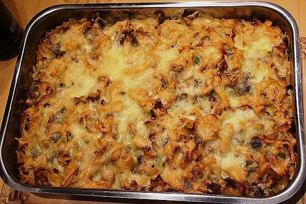Pasta Bake with Fillet and Chanterelles