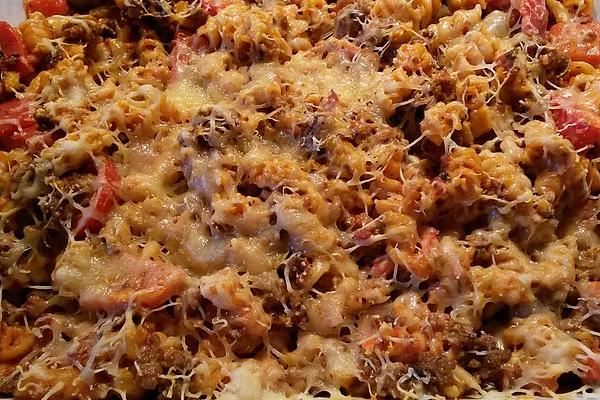Pasta Bake with Mince and Paprika