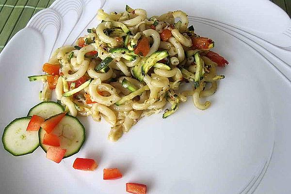 Pasta Bake with Peppers and Zucchini
