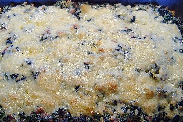 Pasta Bake with Spinach and Ham