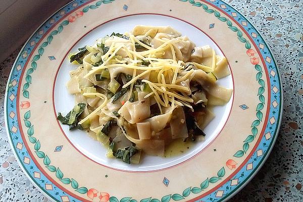 Pasta in Spicy Chard Sauce