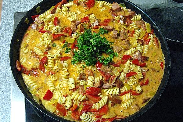 Pasta Pan with Cabanossi