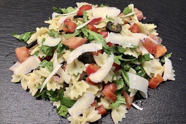 Pasta Salad with Olives and Arugula