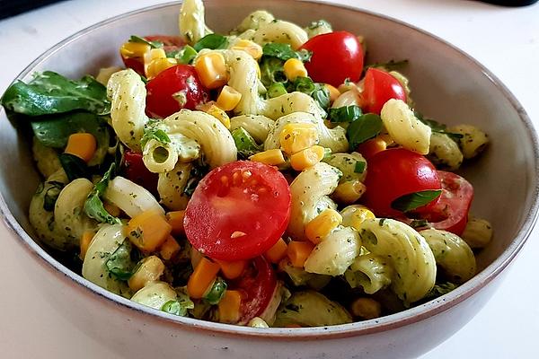 Pasta Salad with Rocket – Basil – Yogurt – Dressing