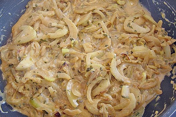 Pasta with Fennel and Onion Vegetables