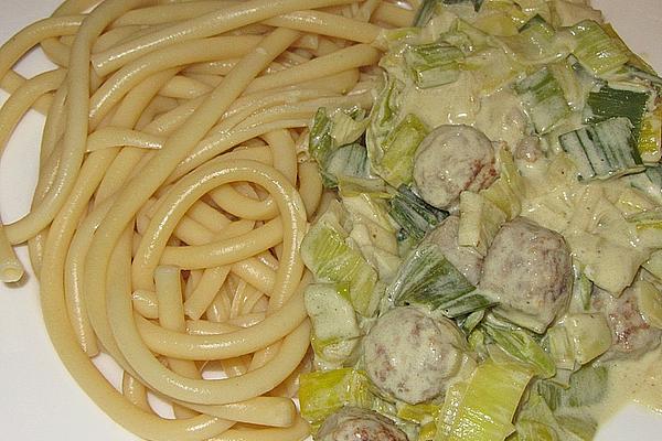 Pasta with Leek and Sausage