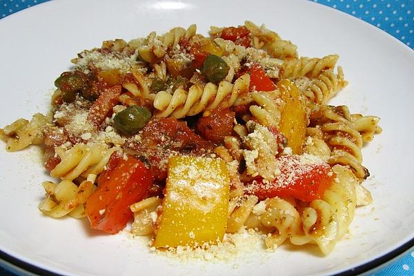 Pasta with Peppers and Capers