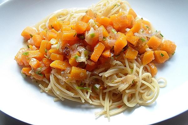Pasta with Pumpkin and Olive Ragout