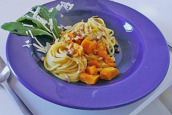 Pasta with Pumpkin and Pine Nuts
