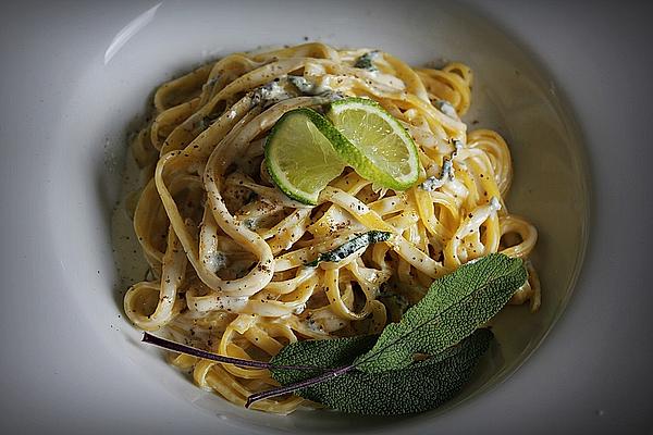 Pasta with Sage Gorgonzola Sauce