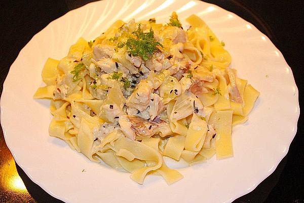 Pasta with Smoked Trout and Fennel