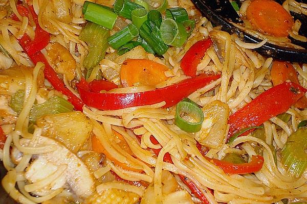Pasta with Vegetables Sweet – Sour