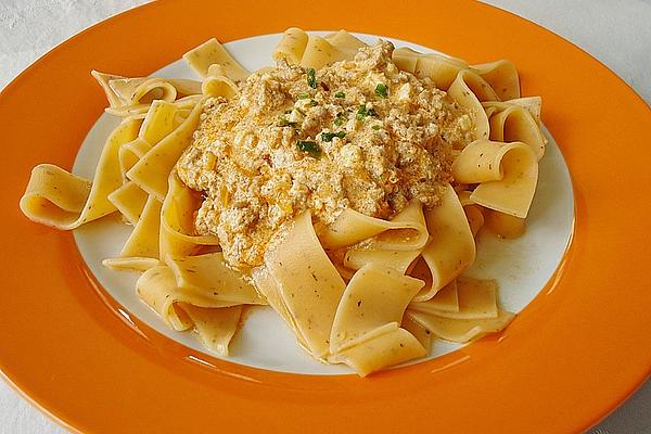 Pasta with Yoghurt – Sheep Cheese – Sauce