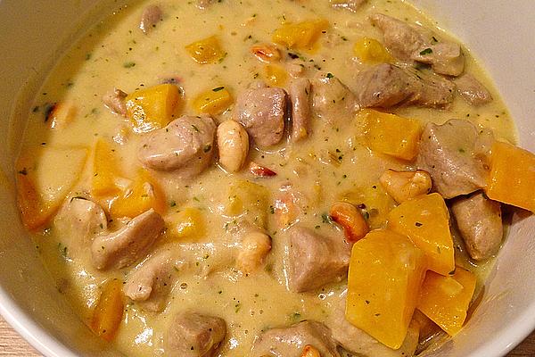 Peach Goulash with Cashew Nuts