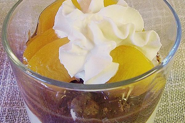Peach – Mascarpone – Cream Dessert