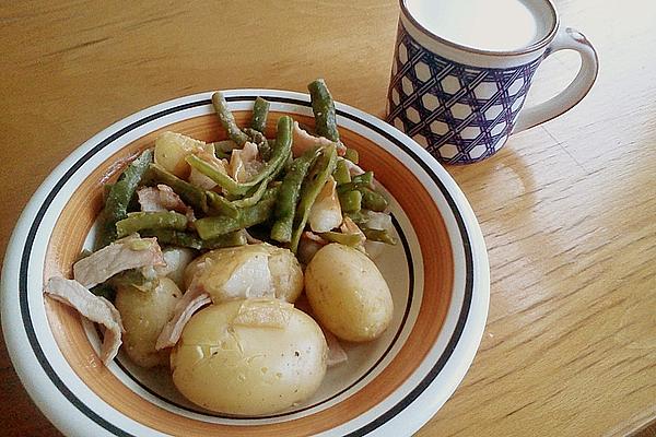 Pears, Beans and Ham