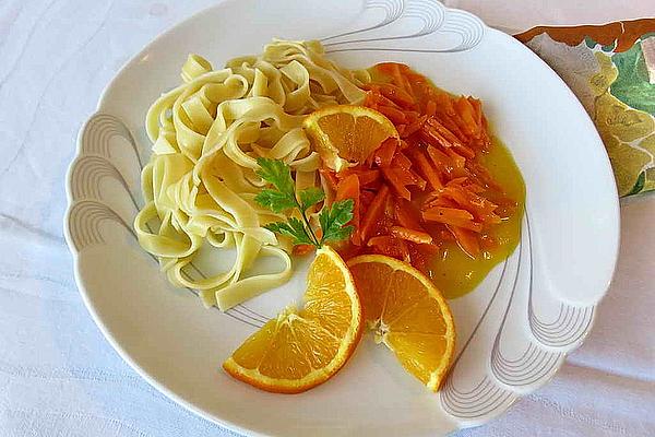 Penne with Carrot and Orange Sauce