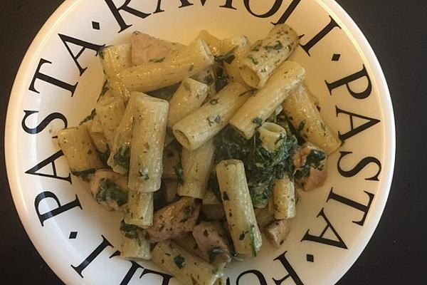 Penne with Chicken Breast and Gaributter